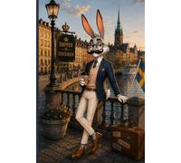 Dapper in Stockholm: A Beautiful Lined Hardcover Journal Featuring Jasper Bunny, Scandinavian Charm, Stockholm Waterfronts, Nordic Elegance, and Swedish Travel Inspiration