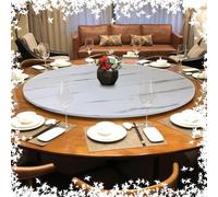 DAQXYH 80cm Bandeja Giratoria Grande Para Mesa De Comedor, Bandeja Giratoria Para Servir En La Cocina Del Hogar, Bandeja Giratoria De Madera Lazy Susan, Organizador De Mesa Giratorio Redondo, 6 Colore