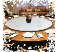 DAQXYH 80cm Bandeja Giratoria Grande Para Mesa De Comedor, Bandeja Giratoria Para Servir En La Cocina Del Hogar, Bandeja Giratoria De Madera Lazy Susan, Organizador De Mesa Giratorio Redondo, 6 Colore
