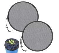 Dargkwn 2 Pcs Red para depósito de Agua de Lluvia, 80 cm Cubierta de Malla para Barriles de Lluvia, Protección Ajustable para Barril de Agua de Lluvia para Colector de Agua de Jardín
