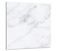 DarHaus Placa protectora de vitrocerámica 60 x 65 cm, Cristal decorativo con cinta adhesiva, tabla de cortar de vidrio templado, Panel de protección contra salpicaduras de cocina, MÁRMOL