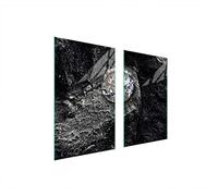 DarHaus Placa protectora de vitrocerámica 75 x 52 cm 2 piezas cocina eléctrica universal para inducción protección contra salpicaduras tabla de cortar de vidrio templado, DIAMANTE