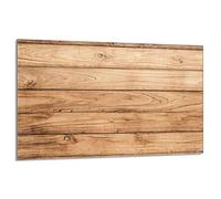 DarHaus Placa protectora de vitrocerámica 80 x 52 cm 1 pieza cocina eléctrica universal para inducción protección contra salpicaduras tabla de cortar de vidrio templado como decoración, MADERA