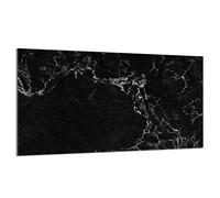 DarHaus Placa protectora de vitrocerámica 90 x 52 cm 1 pieza cocina eléctrica universal para inducción protección contra salpicaduras tabla de cortar de vidrio templado como decoración, MÁRMOL