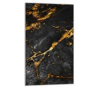DarHaus Tabla de cortar decorativa de cristal templado y cubre vitro, Placa protectora de vitrocerámica 30 x 52 cm 1 piezas, para inducción, protección contra salpicaduras, decoración, MÁRMOL