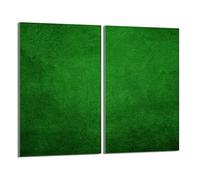 DarHaus Tabla de cortar decorativa de cristal templado y cubre vitro, Placa protectora de vitrocerámica 30 x 52 cm 2 piezas, para inducción, protección contra salpicaduras, decoración, VERDE