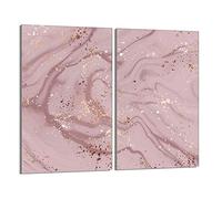 DarHaus Tabla de cortar decorativa de cristal templado y cubre vitro, Placa protectora de vitrocerámica 30 x 52 cm 2 piezas, para inducción, protección contra salpicaduras, decoración, MÁRMOL