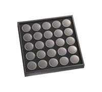 Dasbsug Caja organizadora de decoración de uñas resistente con 25/50 compartimentos, ideal para manicuristas y entusiastas de las manualidades, almacenamiento portátil y resistente para salón de uñas
