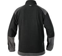 DASSY® Kazan: Chaqueta de forro polar para mujer, bicolor, en color blanco/gris cemento, talla 2XL, longitud estándar