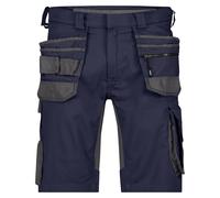DASSY® Trix Next: Pantalones cortos con funda integrada, fabricados con material reciclado GRS, línea D-FX, modelo 250114, color azul noche/gris antracita, talla 60