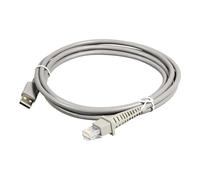 Datalogic Data Transfer Cable, Cable para Transferencia de Datos Scanner Pistola Cobalto Gryphon Gryphon-Healthcare Heron QuickScan Mobile Touch TD1100, Cable USB 2 m USB A Gris - 90A052065