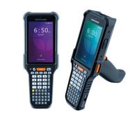 Datalogic Falcon X60, pantalla de 4.3, Android 15, octa-core Qualcomm, 8 GB RAM, 128 GB almacenamiento, escáner 2D de largo alcance, 31 teclas numéricas, Wi-Fi 6E, empuñadura de pistola, robusto.