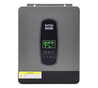 DATOUBOSS Inversor Solar Hibrido 24v 3000w, Inversor Híbrido Onda Sinusoidal Pura, 24v CC a 220V/230V CA con 100A MPPT Controlador de Carga Solar y Sistema de Protección BMS para Casa, RV, Camion