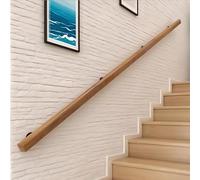 Dawselod Pasamanos de Madera Maciza 360cm,Montaje en Pared Antideslizante para Escaleras,Barandilla de Seguridad Resistente para Peldaños Interiores y Exteriores,Ideal para Mayores