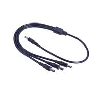 DAWTHTW Cable adaptador DC5521 de 5,5 x 2,1 mm, 1 a 3 machos, cable de alimentación para panel solar, cable de alimentación para exteriores, línea de carga 1 en 3 salidas