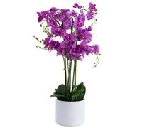 Day Orquídea Artificial Lila 98 cm con Maceta de Cemento
