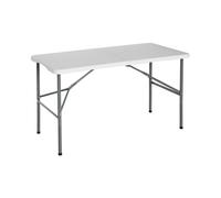 Dayron Mesa Plegable Rectangular para Catering y Camping Blanco Dayron