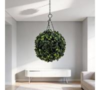 DAZZLEEX Bola decorativa de 21 cm con energía solar, lámpara de césped artificial verde con blanco cálido y modos de color para jardín, boda, fiesta, decoración de patio al aire libre (21 cm, blanco