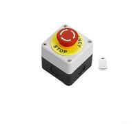 DAZZLEEX Caja de control de interruptor de botón de 22 mm con 1NO 1NC Estación de reinicio momentáneo IP65 Caja de ABS impermeable para maquinaria eléctrica industrial(3)