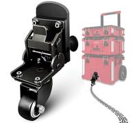 DAZZLEEX Kit de rueda delantera Packout con diseño plegable, capacidad de 200 libras, ruedas silenciosas, sistema de rodamiento ergonómico para movimiento de caja de herramientas