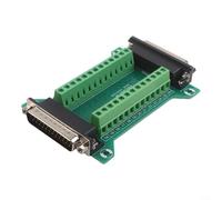 Db25mf-a Adaptador de bloque de terminales sin soldadura macho hembra tablero de plástico verde para proyectos de cableado eléctrico industrial y uso de instalación en campo con diseño de doble