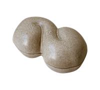 DBKD Cuenco con tapa Bun 11x18 cm Beige