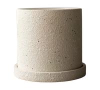 DBKD Maceta Ø13 cm con plato Grow Creme structure