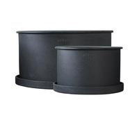 DBKD Set de 2 macetas Plant bowl Black