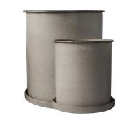 DBKD Set de 2 macetas Plant pot large Beige