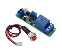 DC 12V Módulo de Temporizador, retardo de Temporizador Ajustable Apague el módulo Interruptor de Tiempo de relé de temporización 1~10 seg