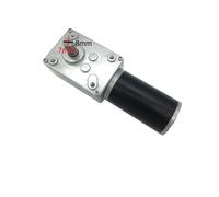 DC 24v A58SW31ZY 12v Worm Geared Motor 1.6-70kg.cm High Torque 7-470rpm Shaft Electric Motor Reducer Turbine(Package B,27rpm,24V)