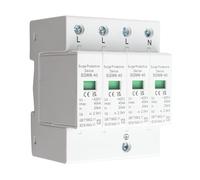 DC 420V 4P Dispositivo de protección contra sobretensiones doméstica 40KA Dispositivo de detención bajo voltaje Dispositivo de protección de riel DIN de 4 polos para proteger el eléctrico