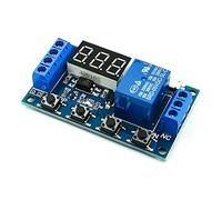 DC 5V 12V 24V luz LED relé de retardo tiempo Digital disparador ciclo temporizador interruptor placa circuito módulo Control sincronización DIY