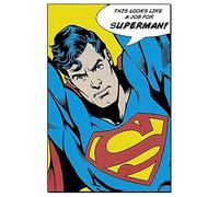 DC Comics Pyramid International Superman Looks Like A Job For Maxi Póster, multicolor, 24 x 36 pulgadas