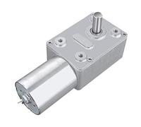 DC12V Motor de Reducción de Velocidad Motor de Engranaje Motorreductor de Tornillo sin Fin de Alto par Reversible CW/CCW(5RPM)