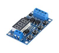 DC5-30V Temporizador de Relé Ajustable Digital con Módulo de Retardo y Ciclo de Disparo MOS Dual - Control Preciso de Tiempo para Automatización Industrial y Electrónica