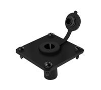 DC5521 - Enchufe sellado, conector de panel de 12 V, 5 A, 60 W, placa frontal de zinc, cubierta adjunta, caja de batería solar, apertura exterior para equipo marino, enchufe hembra, conector de bajo