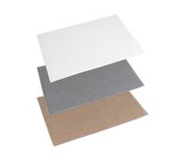 Dcasa Juego de 3 escurreplatos de poliester colores surtido de 51x39 cm