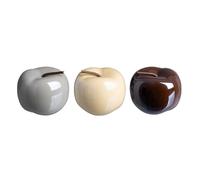 Dcasa Manzana ceramica colores decorativa sobremesa "Set 2 pieza" 9,5 cm