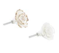 Dcasa Set de 2 pomo rosa de gres para cajones o puerta de armarios