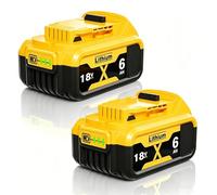 DCB184 - Paquete de 2 herramientas eléctricas inalámbricas de repuesto de | Compatible con herramientas DEWALT 18V XR DCB184 DCB200 DCB180 DCB182 DCB181 DCB201 DCB204 DCB183 DCB185 DCB203 con indicador