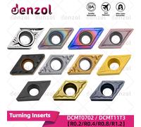 DCMT070204 DCMT070208 DCMT11T304 DCMT11T308 DCMT11T312 DCMT11T302 insertos de torneado DCMT parte de acero inoxidable hierro fundido AL HMP-Stainless steel