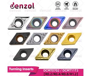 DCMT070204 DCMT070208 DCMT11T304 DCMT11T308 DCMT11T312 DCMT11T302 insertos de torneado DCMT parte de acero inoxidable hierro fundido AL HMP-Stainless steel