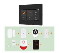 de alarma seguridad antirrobo for el hogar inalámbrico 4G HD Tuya pantalla antihuellas compatible con actualización en línea(Ost-Set-P-1-6-4G Kit)