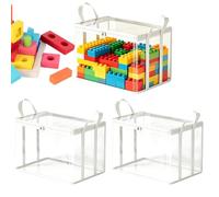 de Almacenamiento de Libros Bolsa de Cremallera Portátil de PVC | s Pequeñas de Mudanza para Libros para Ropa Fundas de Películas Videojuegos Estante Hogar
