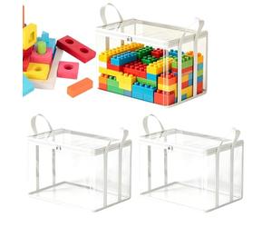 de Almacenamiento de Libros Bolsa de Cremallera Portátil de PVC | s Pequeñas de Mudanza para Libros para Ropa Fundas de Películas Videojuegos Estante Hogar