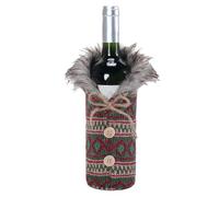 de Botellas de Vino de Navidad - Protección de Punto | Fundas de Botellas de Vino reforzadas | para Vacaciones Sala de Estar Cocina Home Bar Idea Regalo, Verduras, verwijzen naar de beschrijving