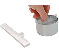 De Buyer, 100UNIDADES DE PLÁSTICO CORTADO PARA PASTELES Ø 8CM Y ALT. 4,5 MM L 270MM--042016