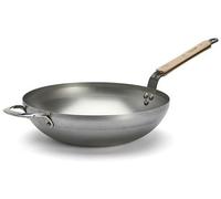 de Buyer 5717.32 - WOK MINERAL B, con mango de madera, 32 cm