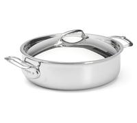 De Buyer Affinity, olla para asar baja con tapa, 28 cm
